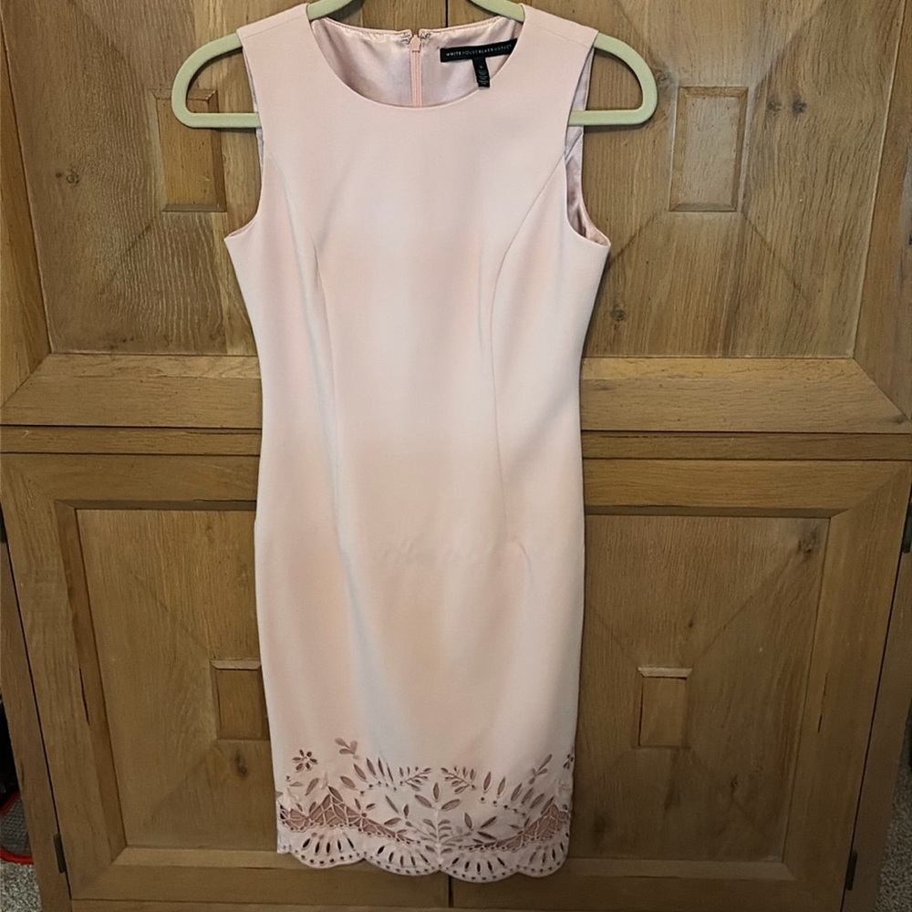 Eyelet sheath dress